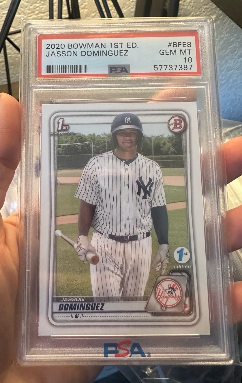 Jasson Dominguez 1st Bowman True Rookie 1st Edition PSA 10 NY Yankees RC*