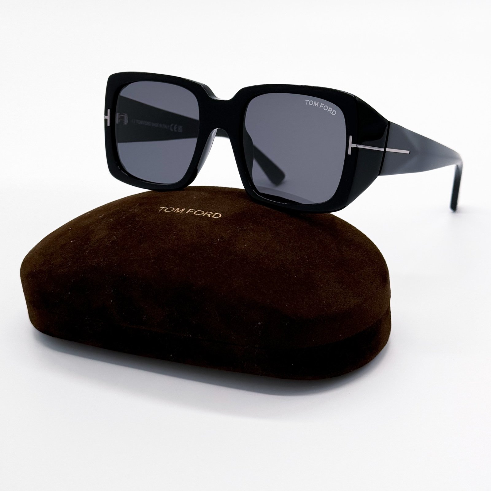 NEW TOM FORD TF1035N ECO 01A WOMEN SUNGLASSES RYDER-02 FT1035N/S BLACK GREY