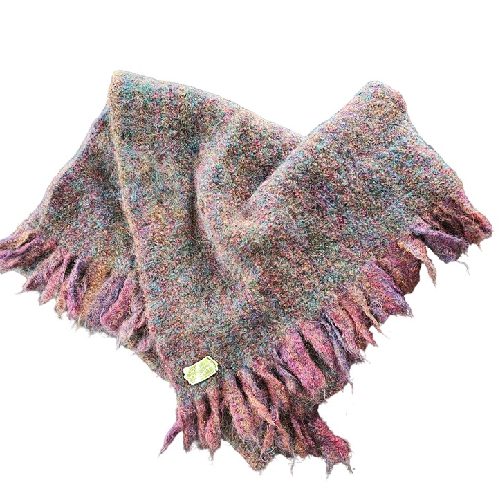 Joan Doherty Irish Wool Scarf Wrap 18x33 womens