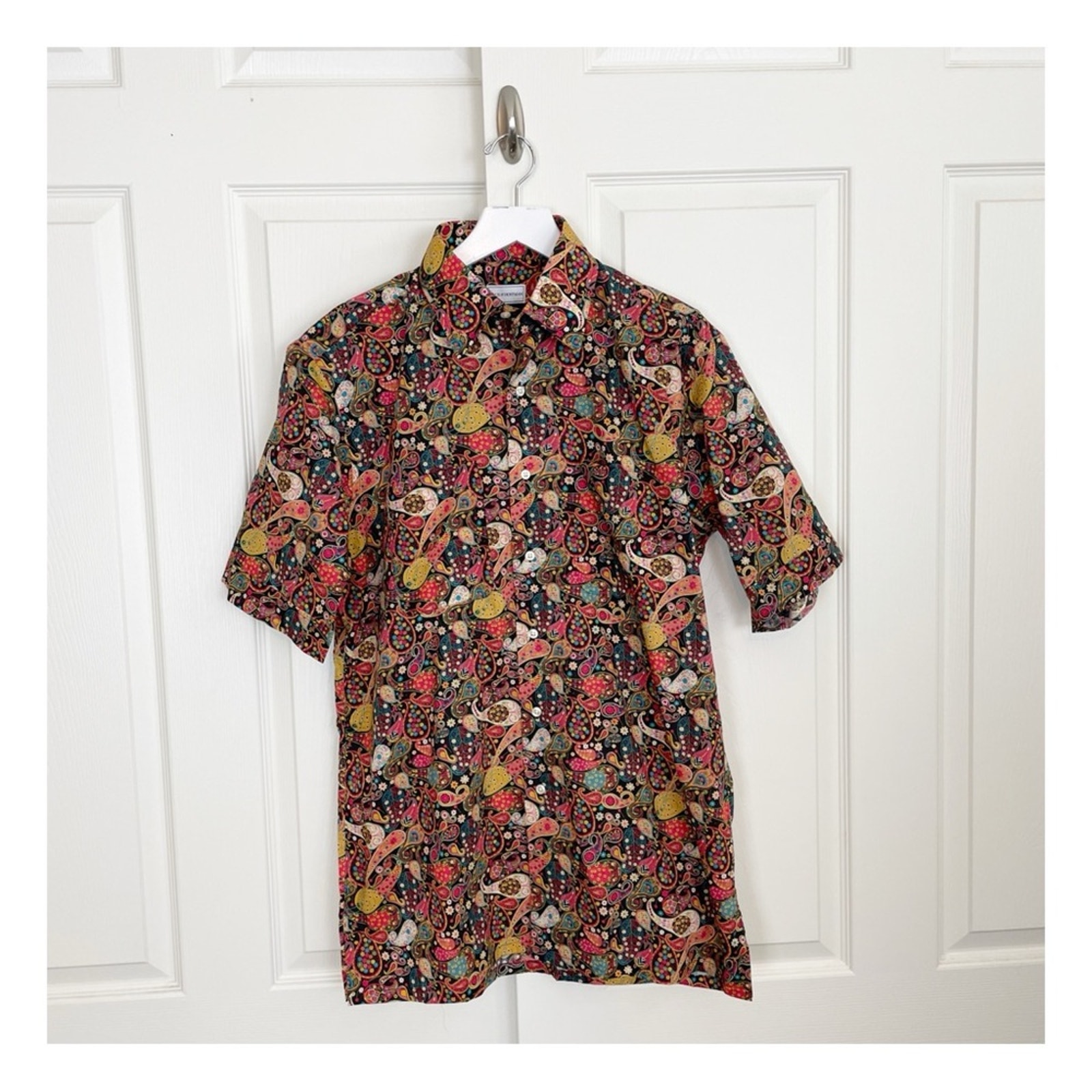 Maus & Hoffman x Liberty Fabric Paisley Cotton Poplin S/S Shirt NWOT