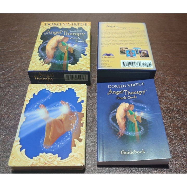 Angel Therapy Oracle 44 Cards Deck With Guidebook Doreen Virtue Original OOP
