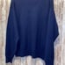 Juno 100% Cashmere Navy Blue V-Neck Sweater Men's Large