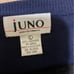 Juno 100% Cashmere Navy Blue V-Neck Sweater Men's Large