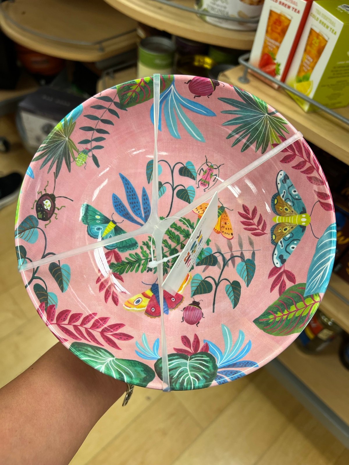 Novogratz Pink Butterfly Summer Melamine Bowls