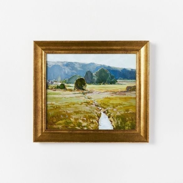 Summer Pasture Framed Wall Art Brass - Studio McGee