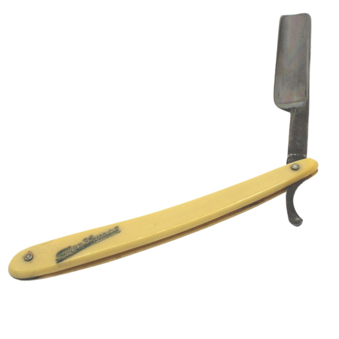 Vintage Barber Straight Razor Lance Cutlery Works Solingen Germany Steel Blade