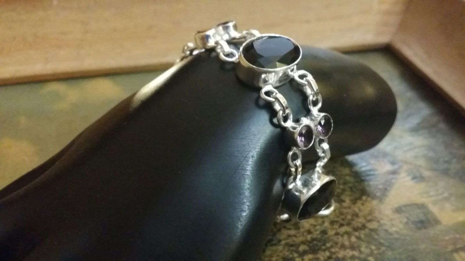 Amethyst Bracelet Gemstone Sterling new