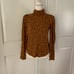 ANTHROPOLOGIE Puff-Sleeved Turtleneck Top