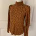 ANTHROPOLOGIE Puff-Sleeved Turtleneck Top