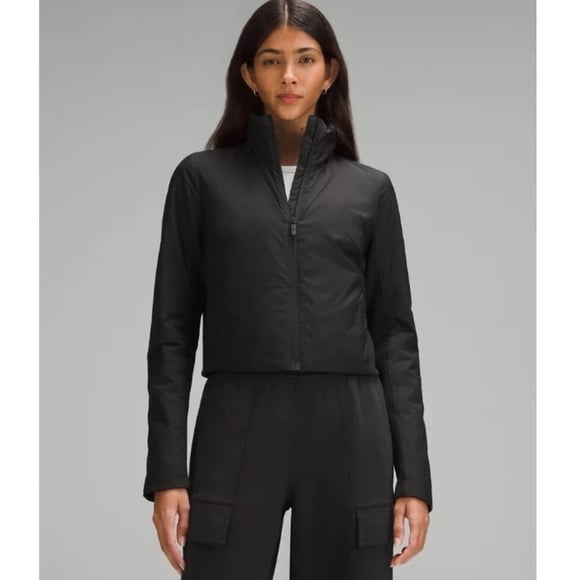 Lululemon Softmate Insulated Crop Jacket Black