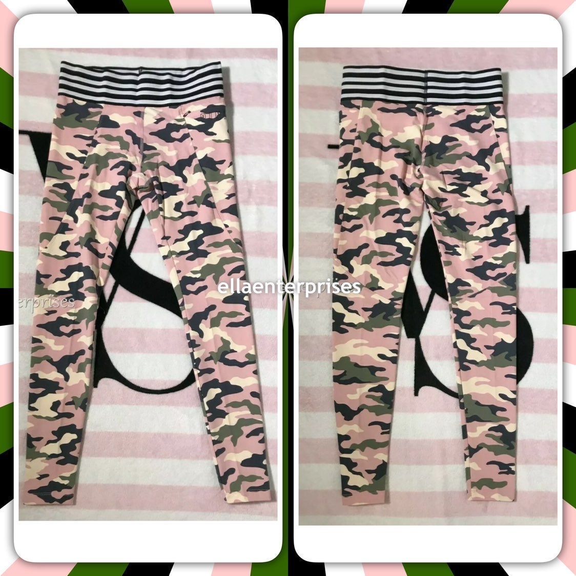 VS Pink S Ultimate Striped Waist Legging
