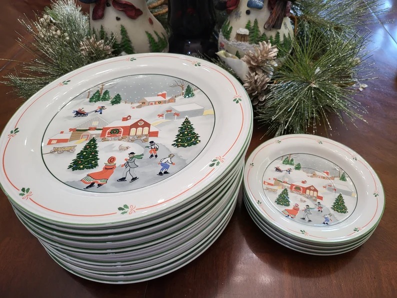 Sango Silent Night Stoneware (Sold in sets of 4)