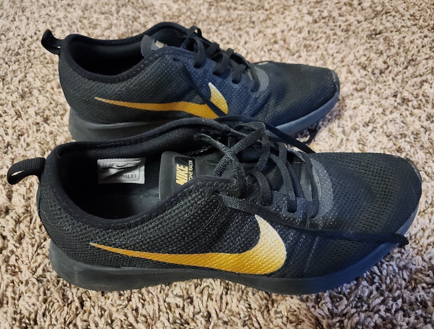NFL New Orleans Saints Black Gold Nike shoes size 10 Derek Carr