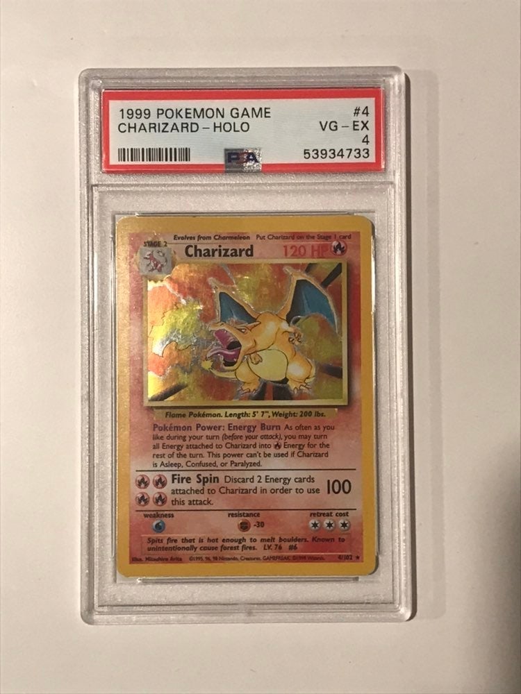 Pokemon Charizard Base Set PSA 4