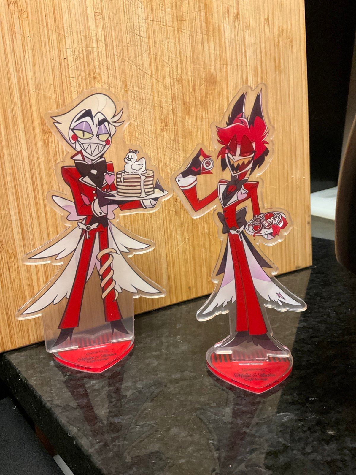 Bundle lot set 2 Hazbin Hotel maid cafe anime acrylic figure standee