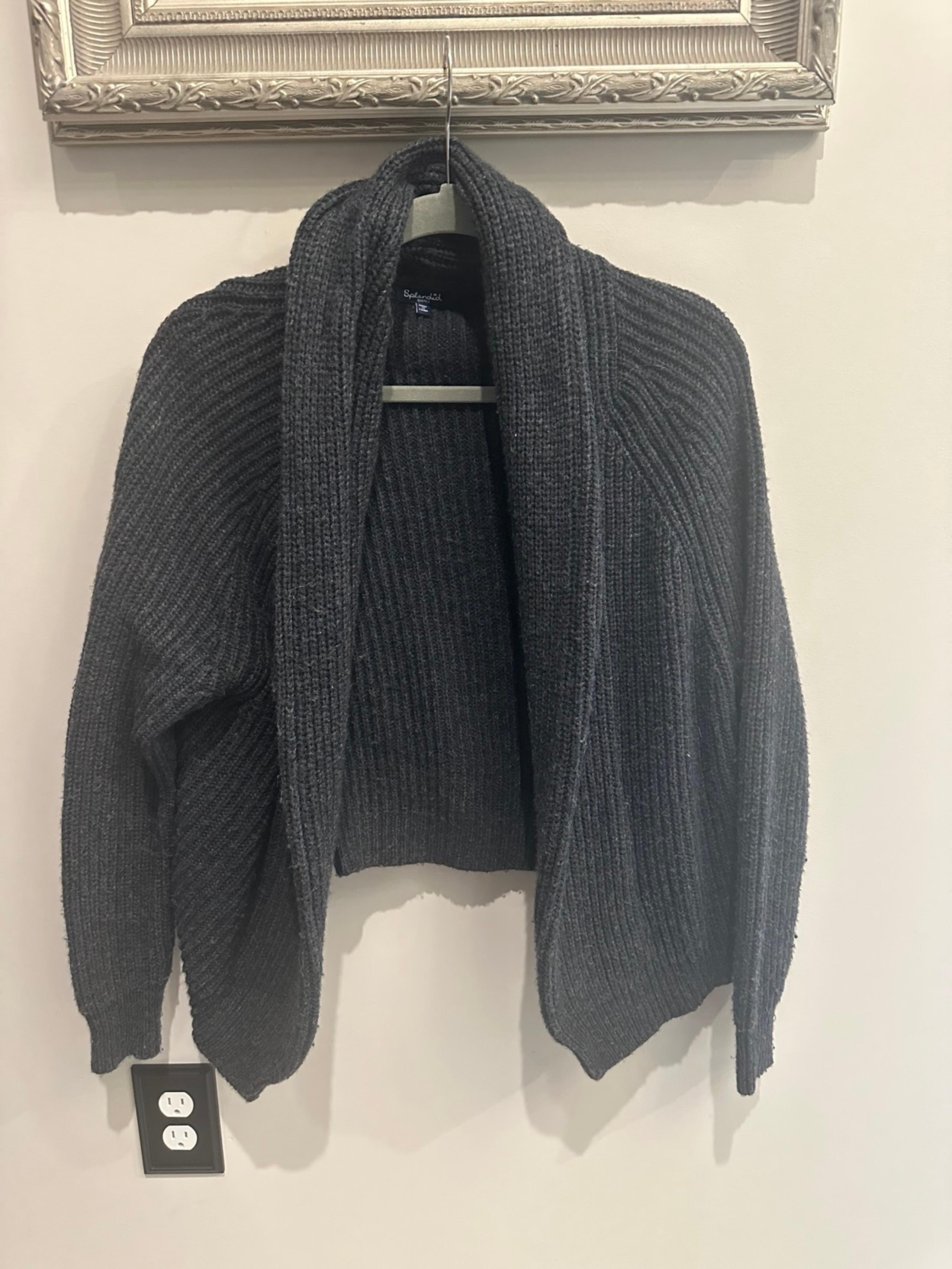 Splendid shawl neck cardigan sweater small