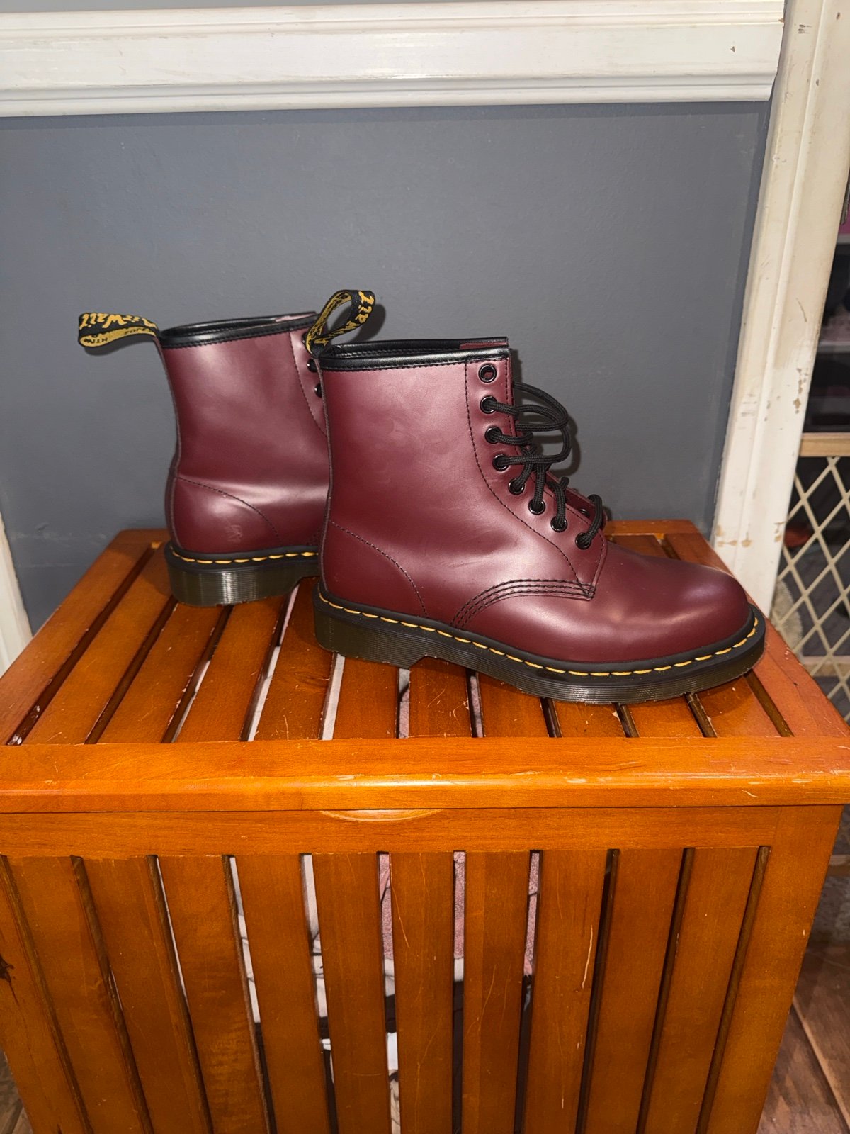 Dr. Martens Cherry Red Combat Boots