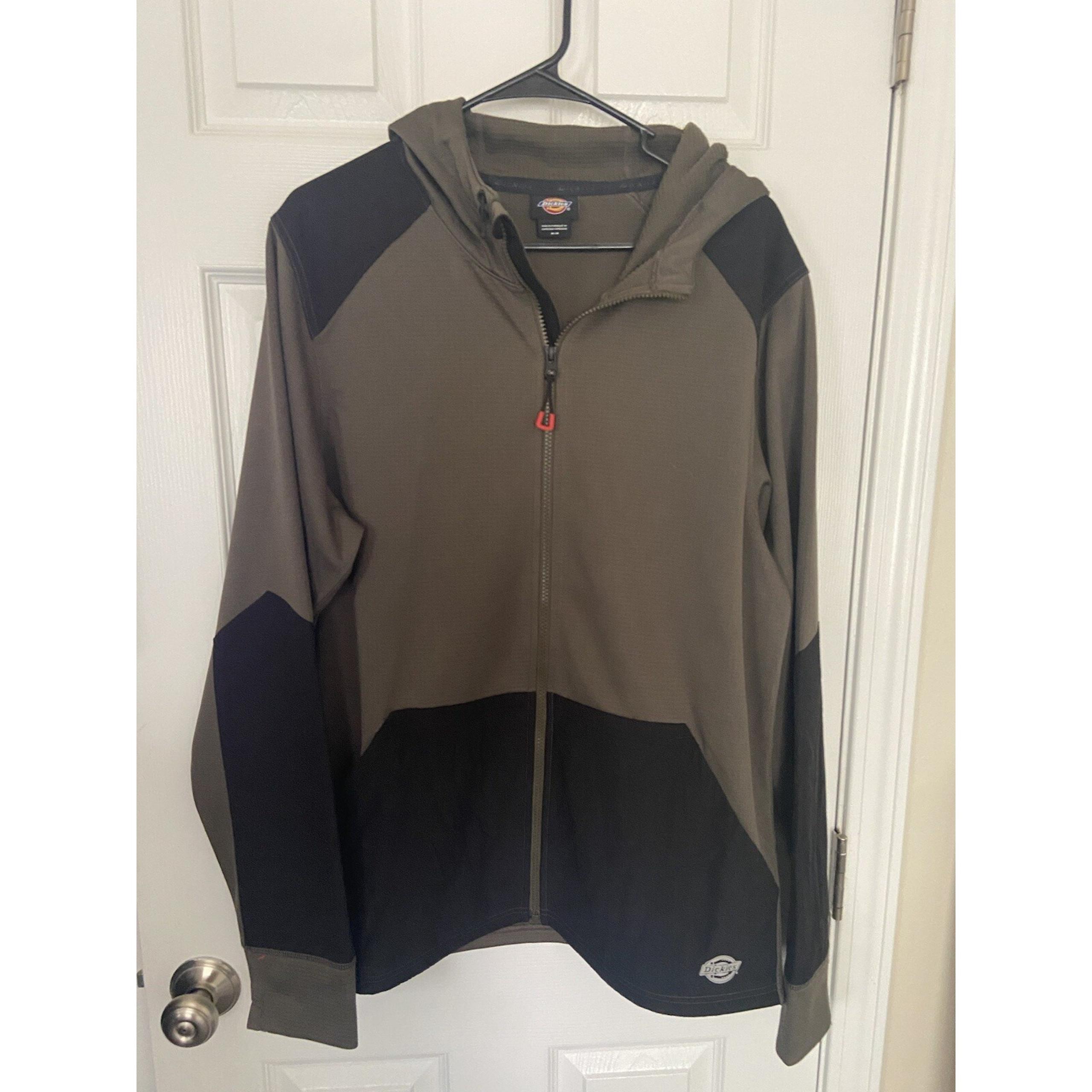Grid Fleece Jacket Size Medium Green Men's - Dickies