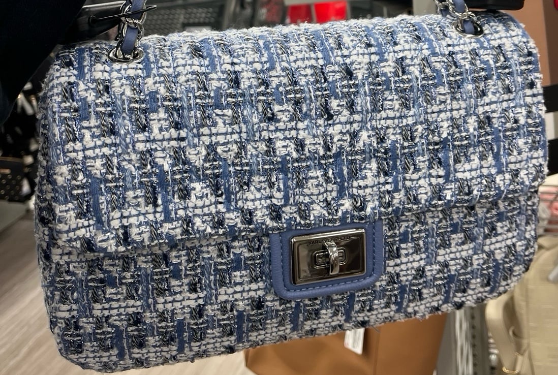 karl lagerfeld Blue shoulder/crossbody purse