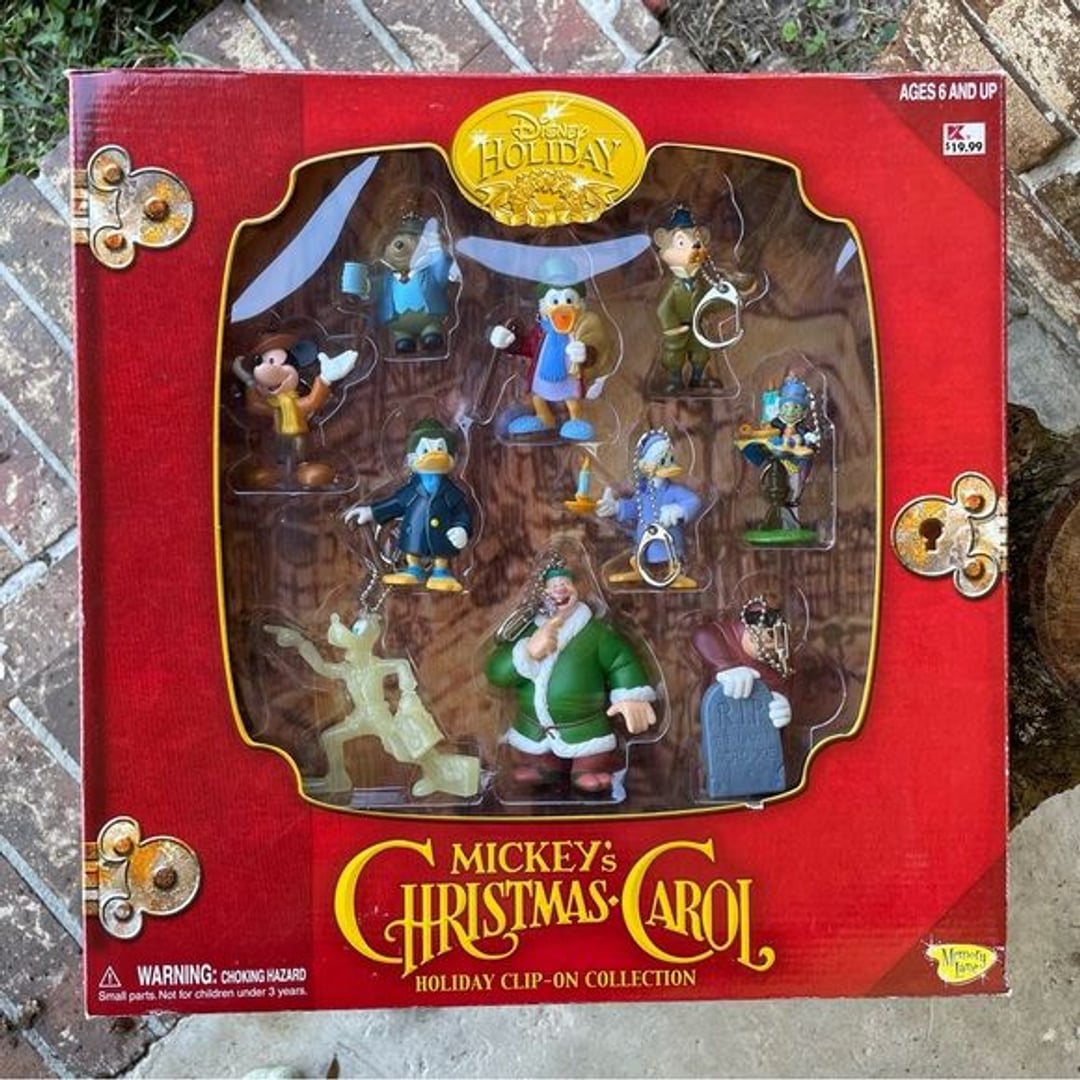 Mickey’s Christmas Carol Holiday Clip-On Collection 2003 NIB All Your Favorites