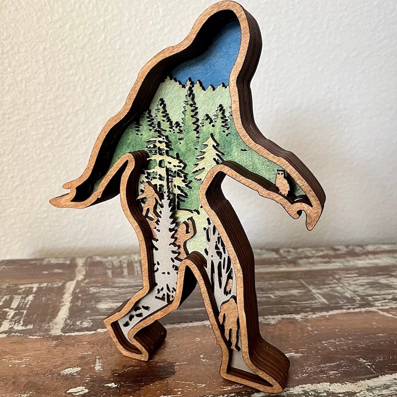 Statue, Camper Decor, Cabin Decor, Man Cave Decor, 3D decoration