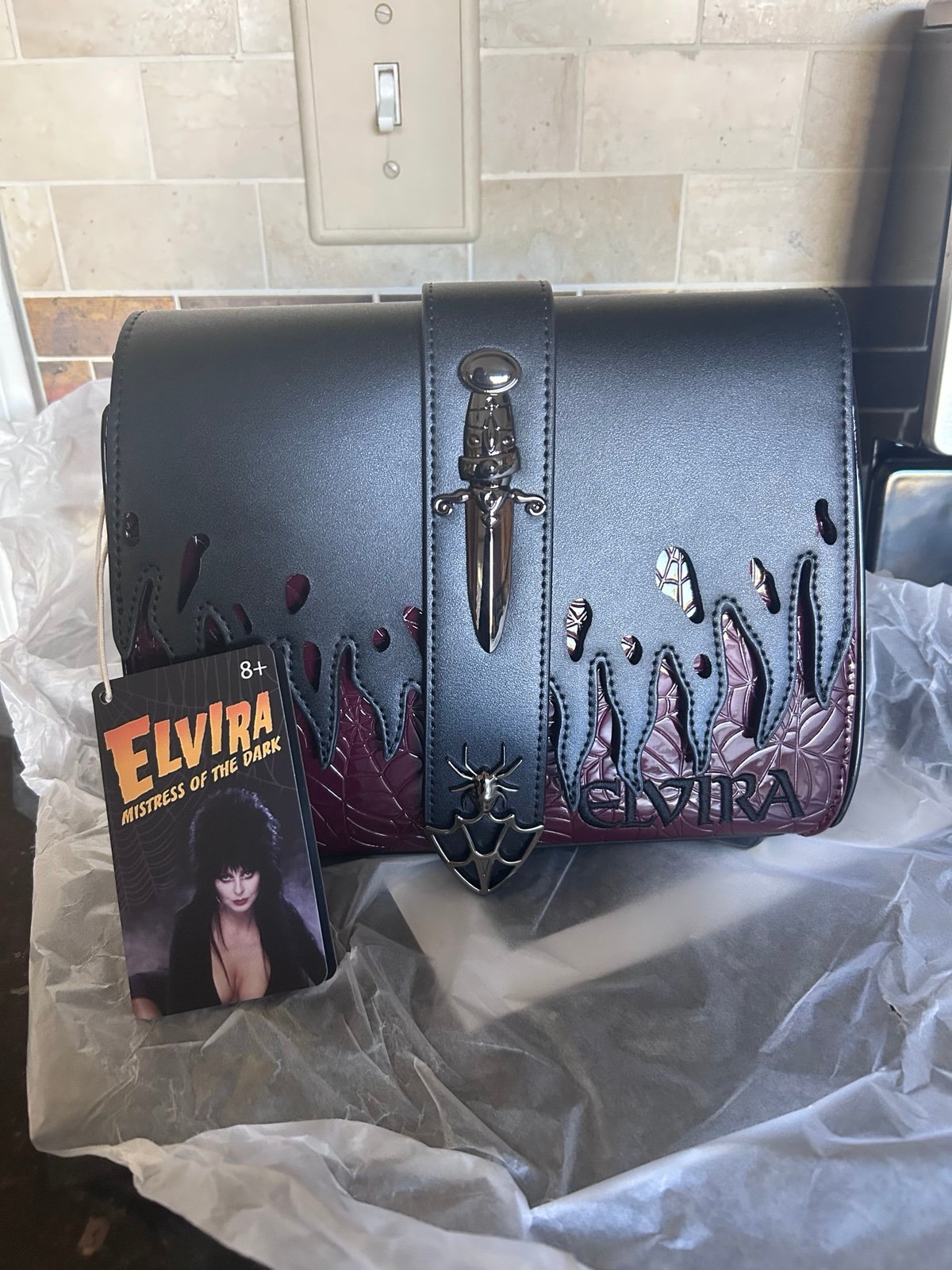 NWT Elvira x Loungefly crossbody collectible purse/bag SOLD OUT