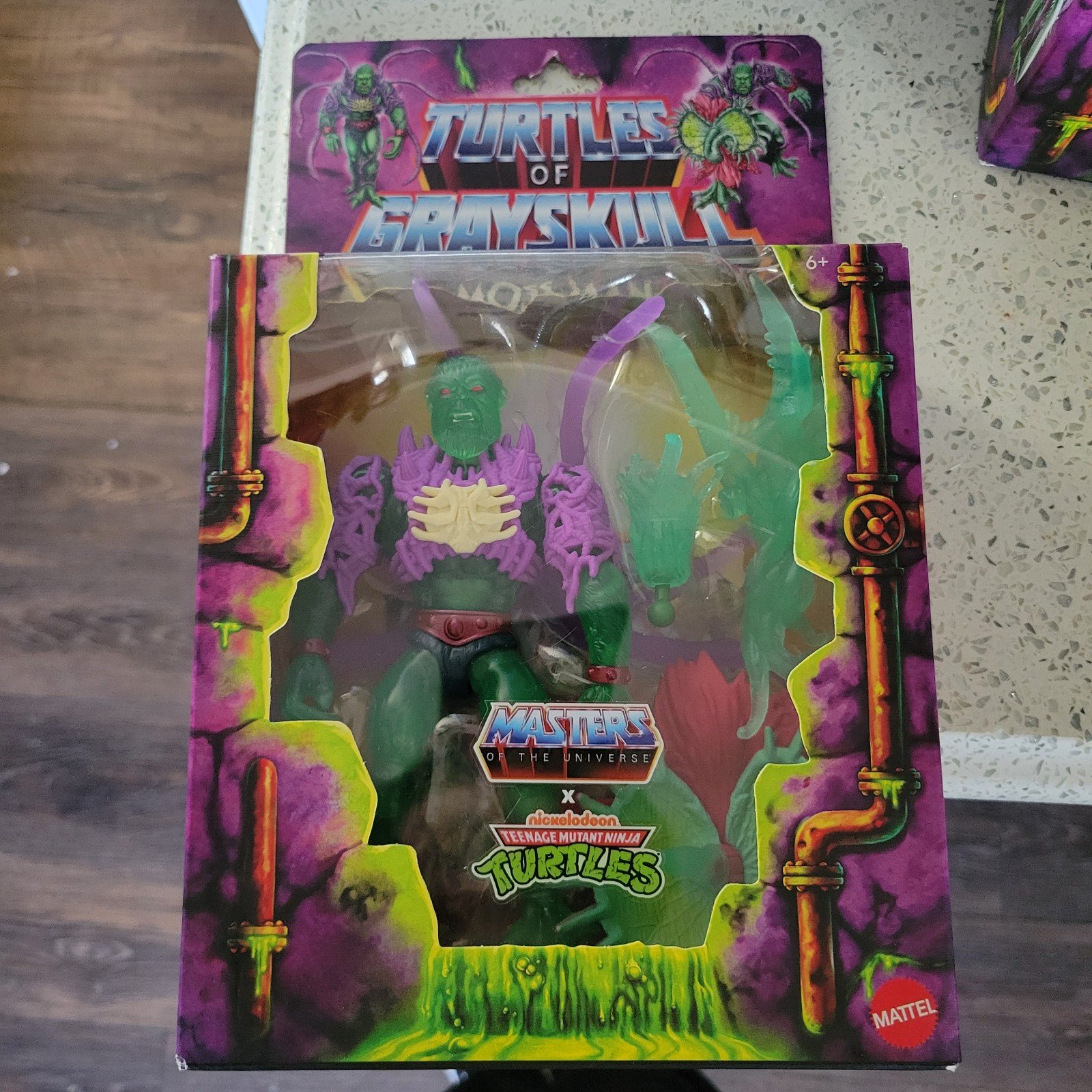 Turtles Of Grayskull MOSS MAN Figure MOTU TMNT Masters Universe X Ninja Turtles