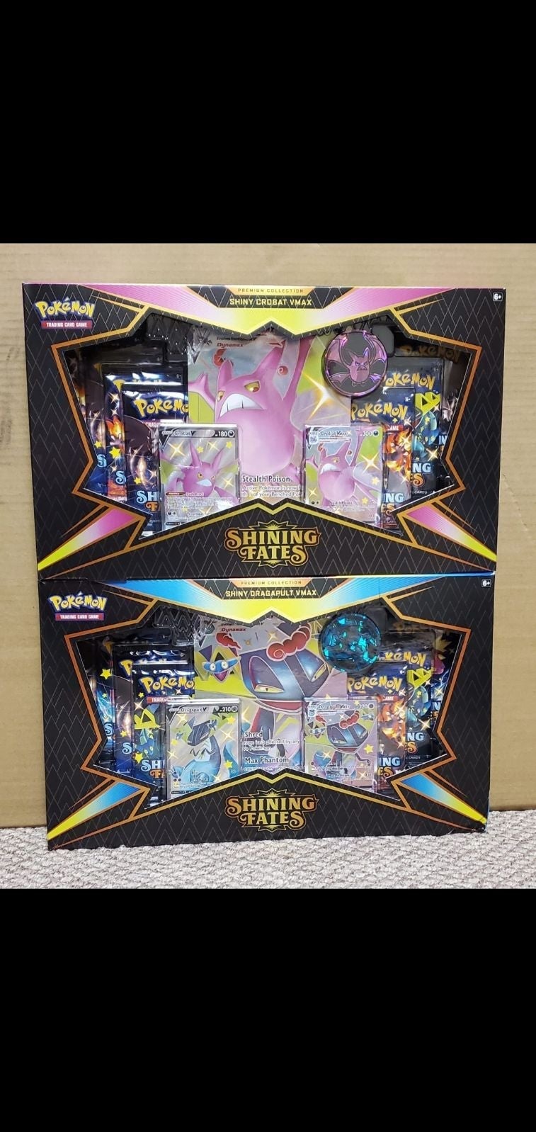 wholesale cheap and high quality Crobat premium vmax dragonpult and vmax Toys & Collectibles wholesale cheap and high quality Crobat premium vmax dragonpult and vmax Toys & Collectibles