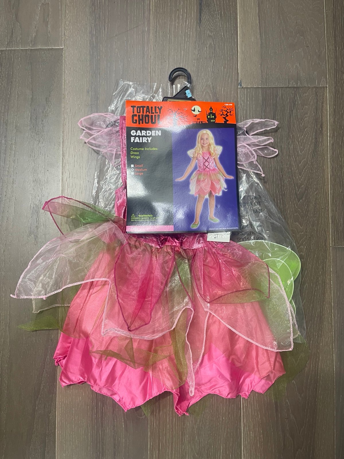 Totally ghoul garden fairy child costume. NWT medium