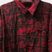 Vintage Pelle Pelle Marc Buchanan Men's 2XL Red Button Up Shirt Zodiac RARE