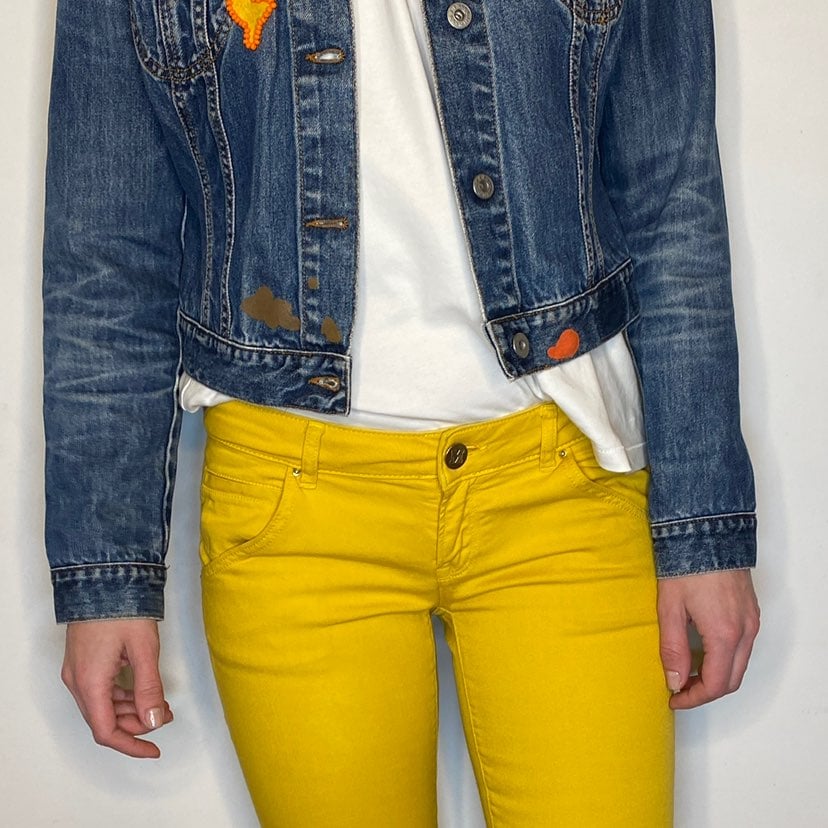 M Missoni Mustard Skinny Denim Jeans