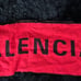 Used black and red reversible Balenciaga scarf