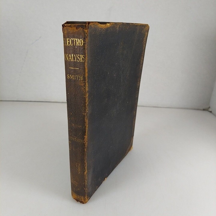 Electro-Analysis Edgar F. Smith 5th Edition Revised And Enlarged 1911 Leather