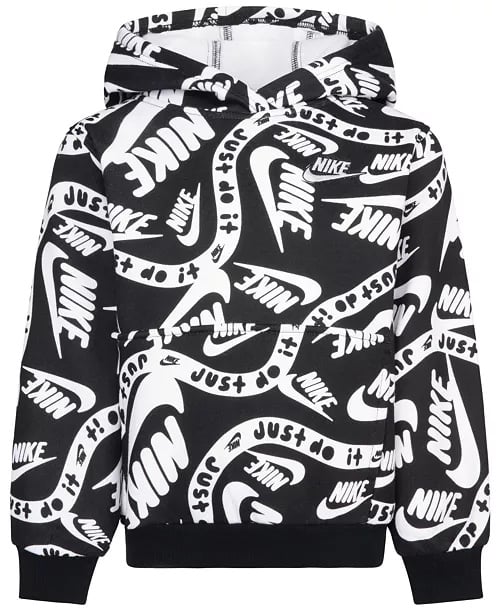 Nike Boys All-Over Print Pullover Hoodie