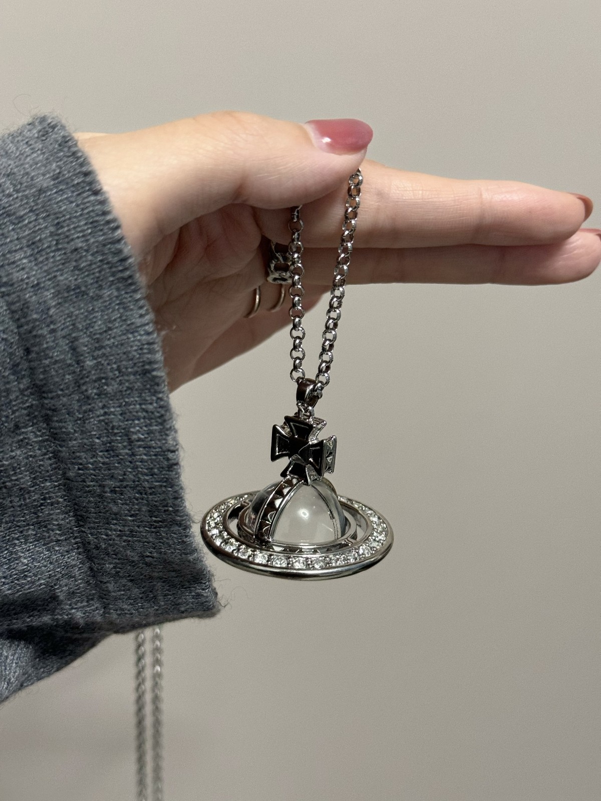 Silver Orb Necklace - Vivienne Westwood