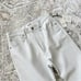 NWT Agolde 90s Pinch Waist Recycled Leather Pants in Light Grey sz 26
