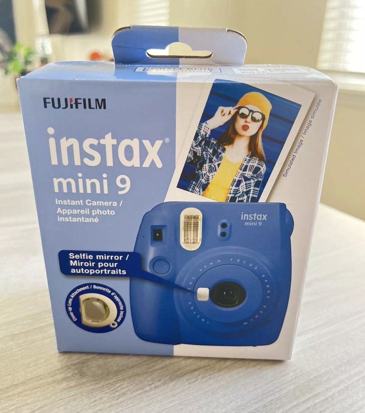 FUJIFILM  Instax Mini 9 Fujifilm Instant Film Camera Cobalt BLUE New In Box