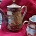 Satsuma Glass Tea Set With 3D Details 11pc Set
