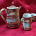 Satsuma Glass Tea Set With 3D Details 11pc Set