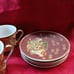 Satsuma Glass Tea Set With 3D Details 11pc Set