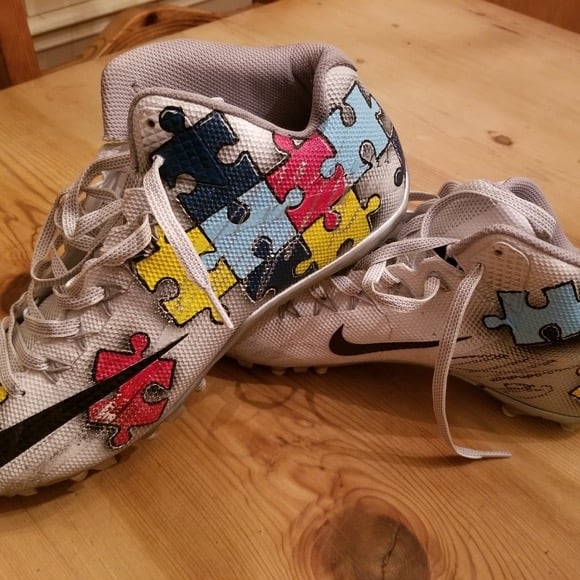 Ziggy Wood autographed cleats