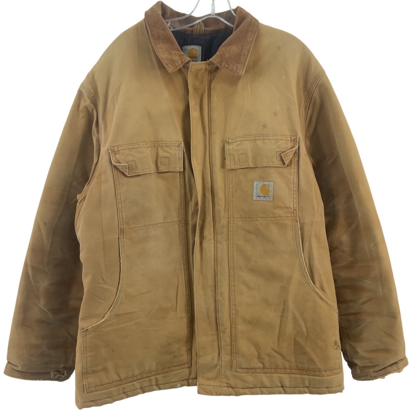 Carhartt VTG Tan Canvas Workwear Chore Jacket Cotton Men’s 2XL Big Tall Preowned