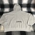 VS PINK IVY FLEECE CAMPUS FULL ZIP LOGO HOODIE IN HEATHER GREY BLING SIZE MEDIUM
