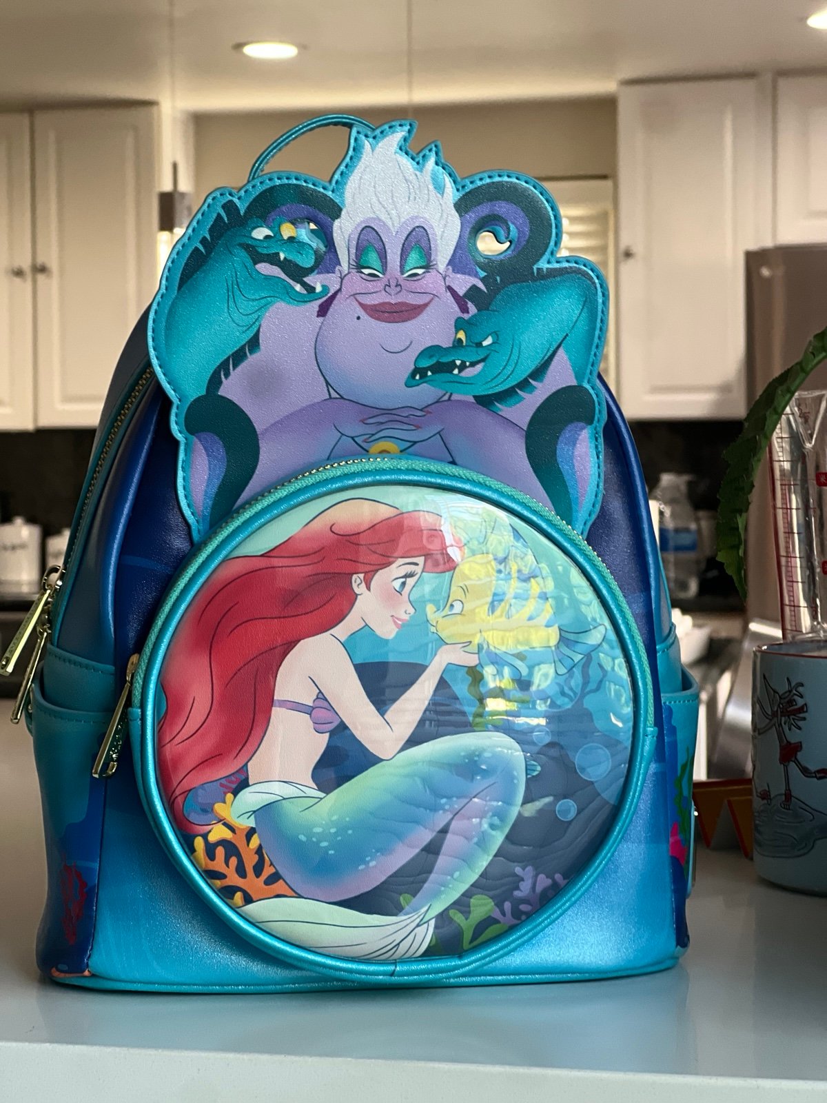Disney Parks Little Mermaid Loungefly Backpack Glow in the Dark