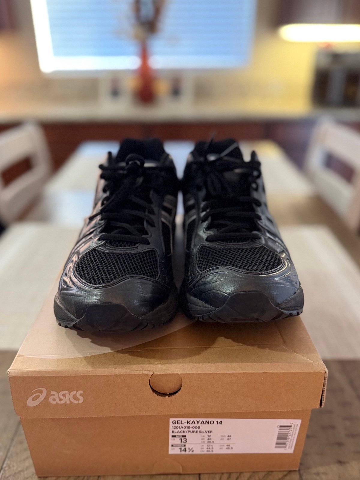 Asics Gel Kayano 14 | Black Pure Silver Men's Shoes Sneakers