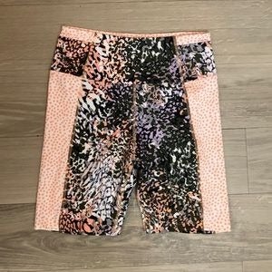 Multi color bike shorts women’s medium