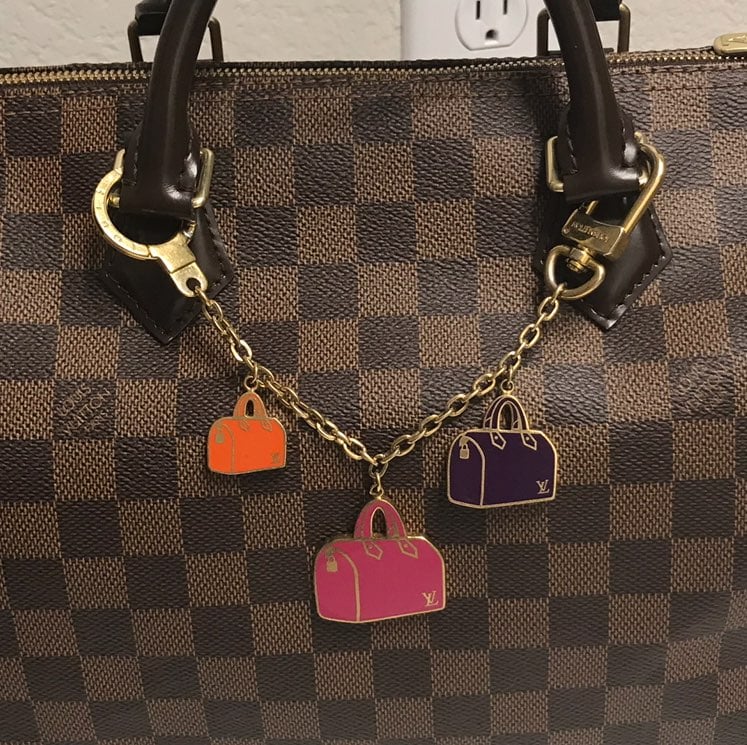 Louis Vuitton Monogram Micro Speedy Bag Charm