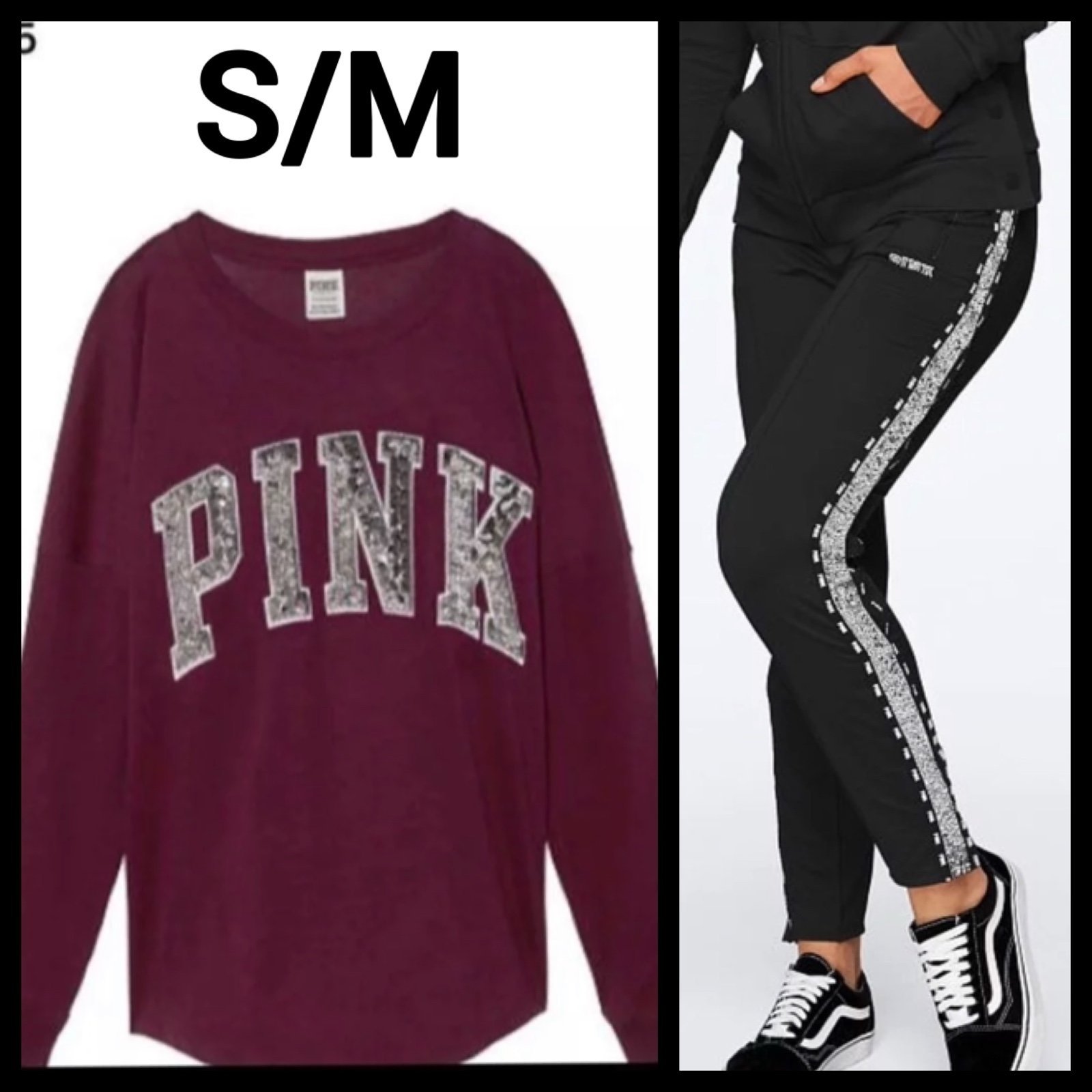NWT VS PINK S/M BLING SET