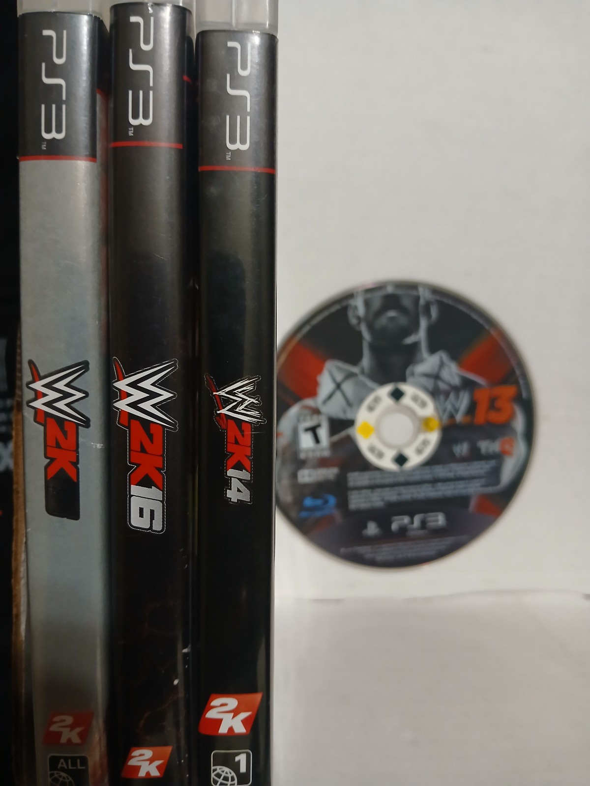 ps3 games lot bundle 4 WWE 2K 13,14,15 & 16