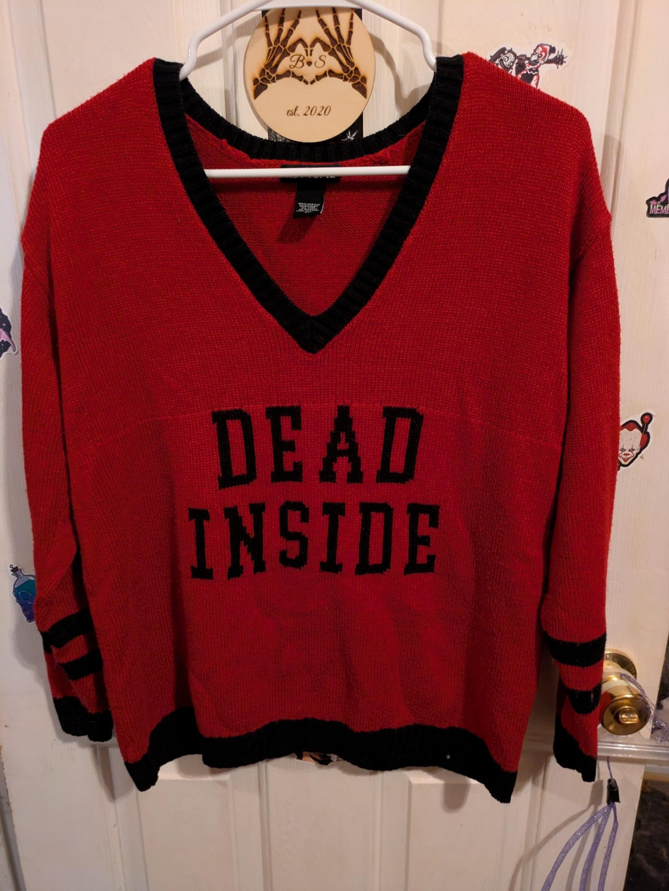 Hot Topic Dead Inside Sweater